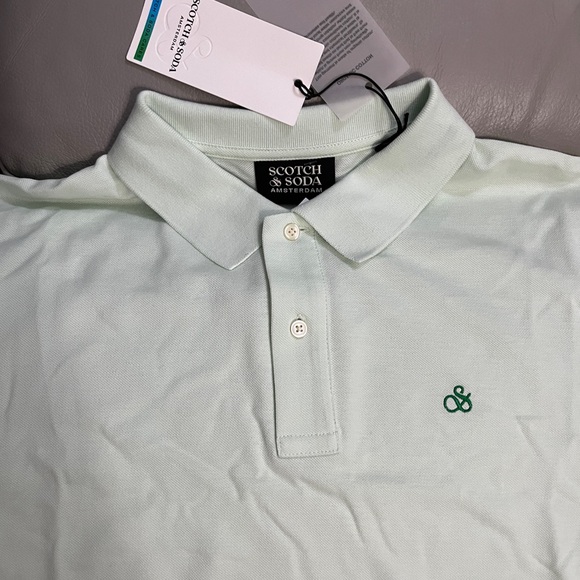 NWT - Scotch & Soda Men’s Classic Logo Polo Shirt - Size L - Picture 5 of 10